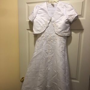 Girl’s Communion Dress beaded with lace